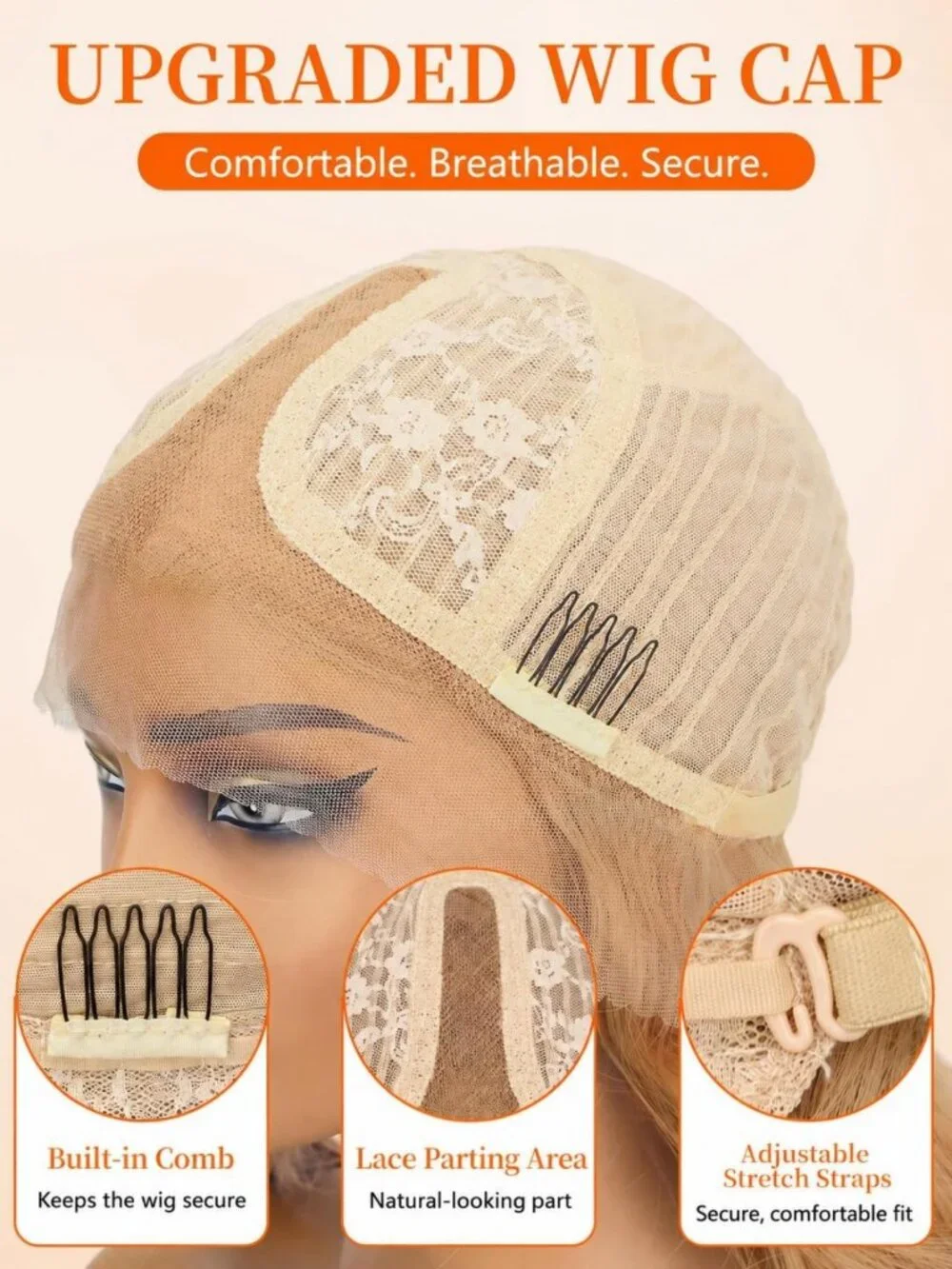 Long Blonde Wavy Lace Wig 28